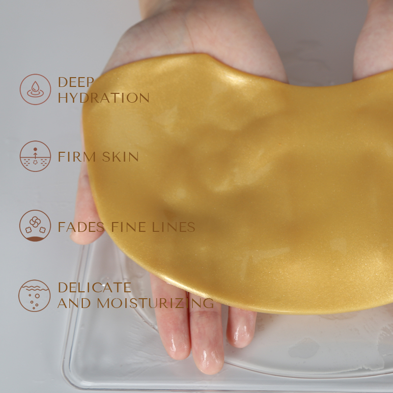 Korean Collagen Face and Neck Mask Sheet Firming Golden Neck Wrinkle Patches - 4